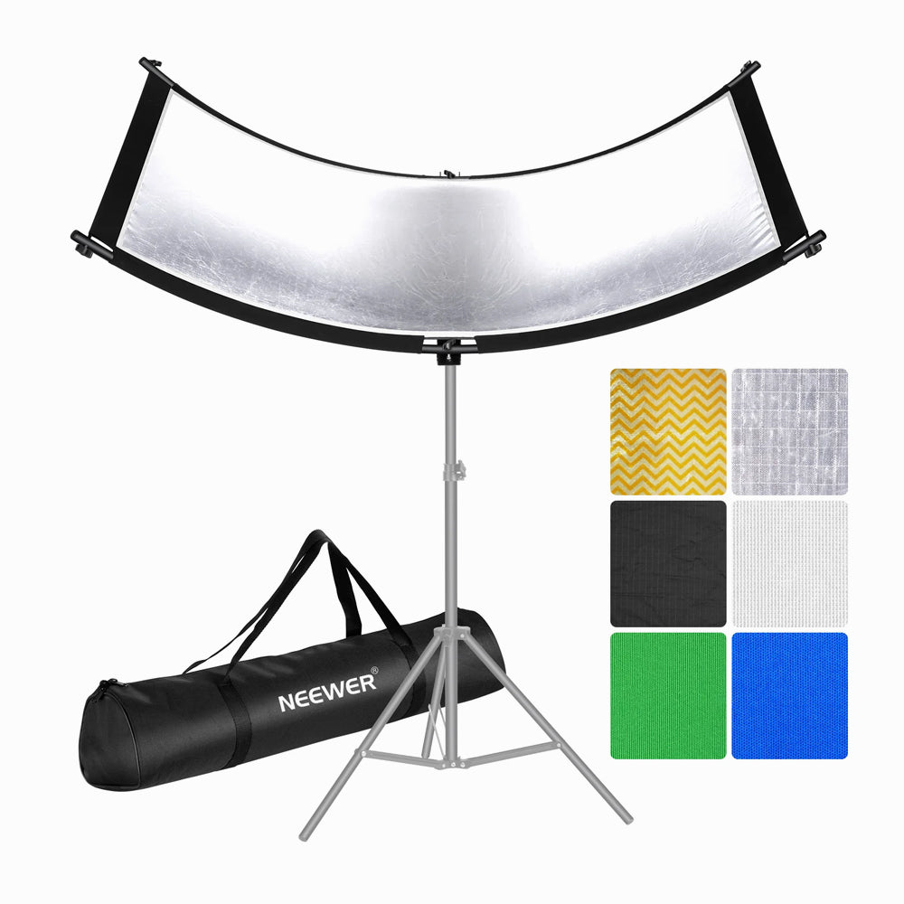 SOONPHO Clamshell Light Reflector Diffuser 43x20inch/110x50cm With Carry Bag