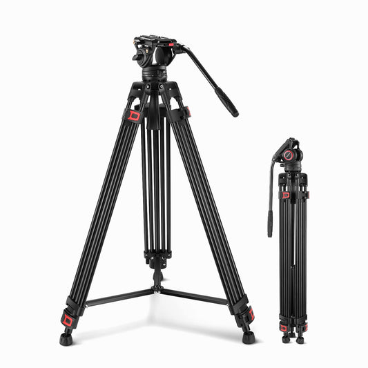 Neewer TP74 Video Aluminum Tripod with Fluid Head