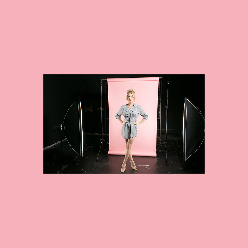 BD #117Pastel Pink Background Paper 2.72m x 11m