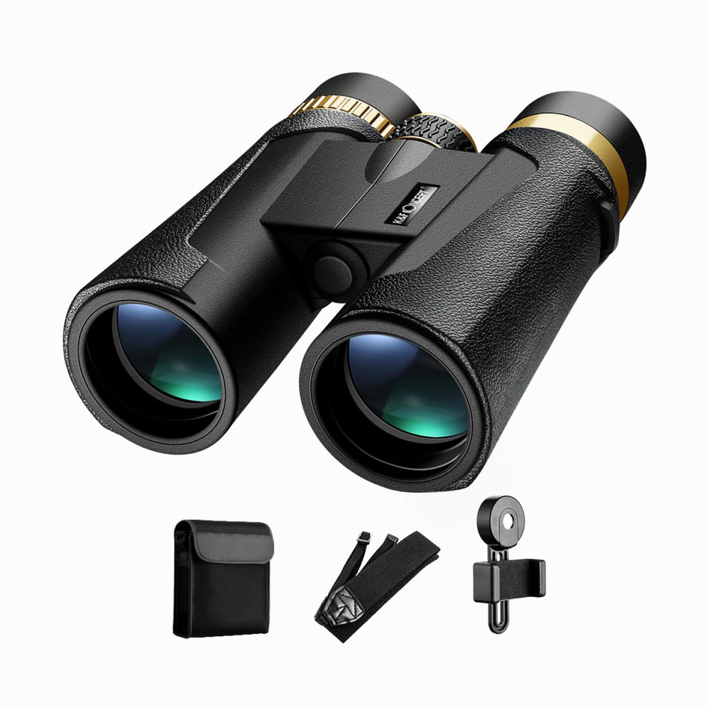 K&F Concept 12x42 HY1242 Waterproof BAK4 Roof Prism Binocular with 5.8 Degree Field of View (KF33.011)