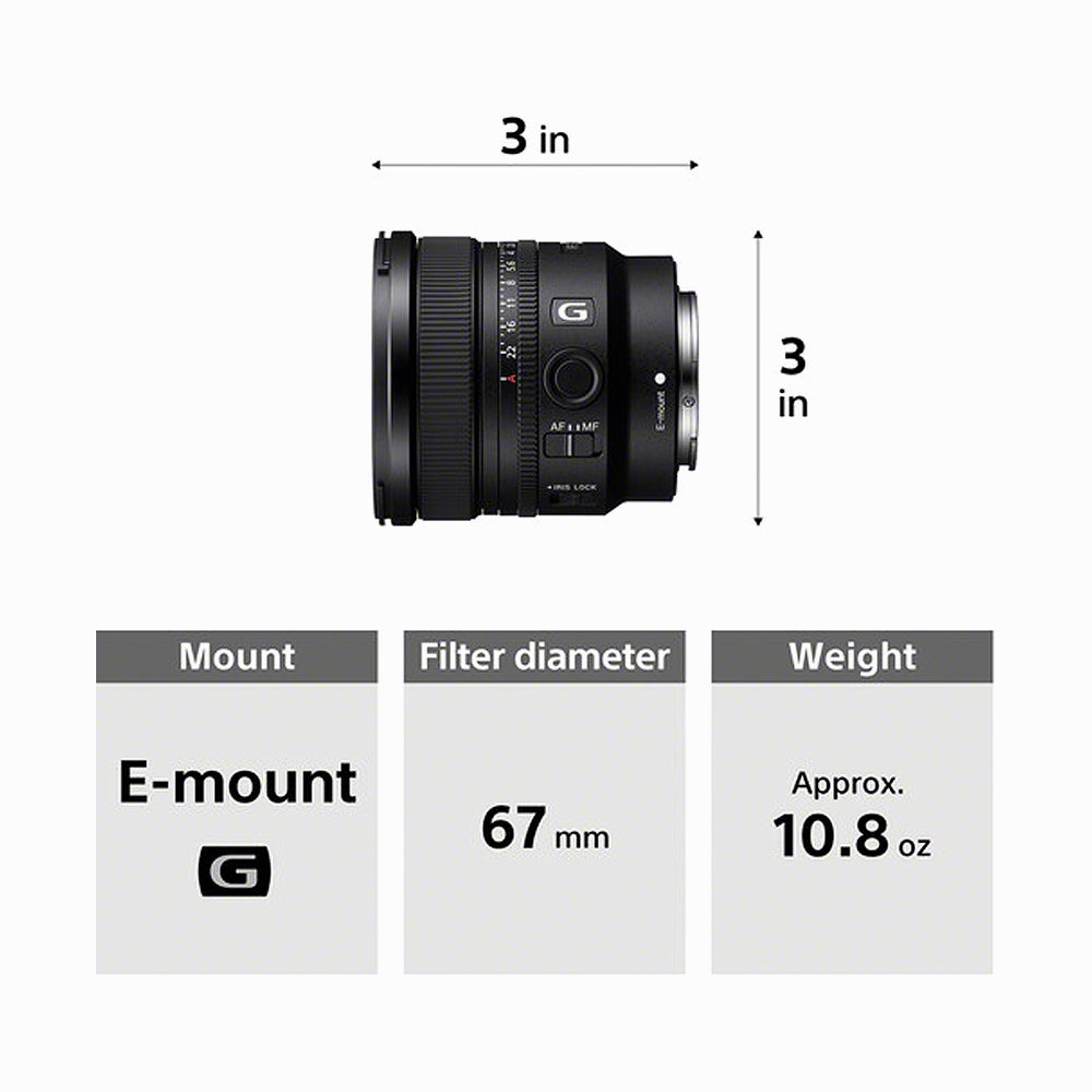 Sony FE 16mm F1.8 G full-frame ultra-wide prime lens - SEL16F18G