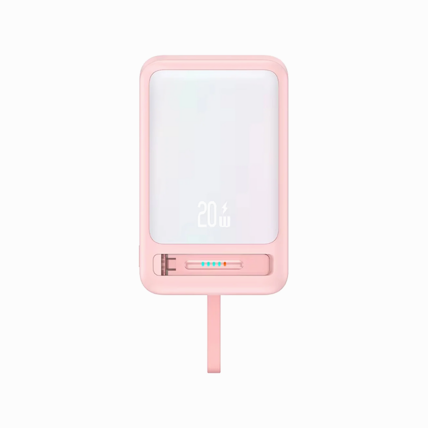 USAMS Magnetic Wireless Charging Phone Power Bank 10000mAh PD 20W USCD219 Pink