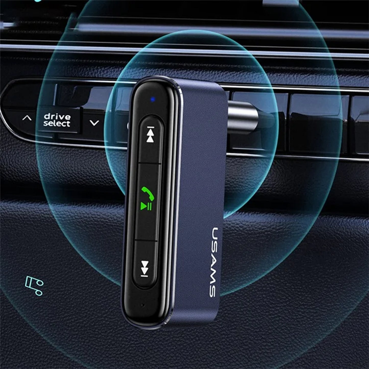 USAMS Audio Adapter Bluetooth 5.0 - jack 3.5mm gray/grey USSJ519