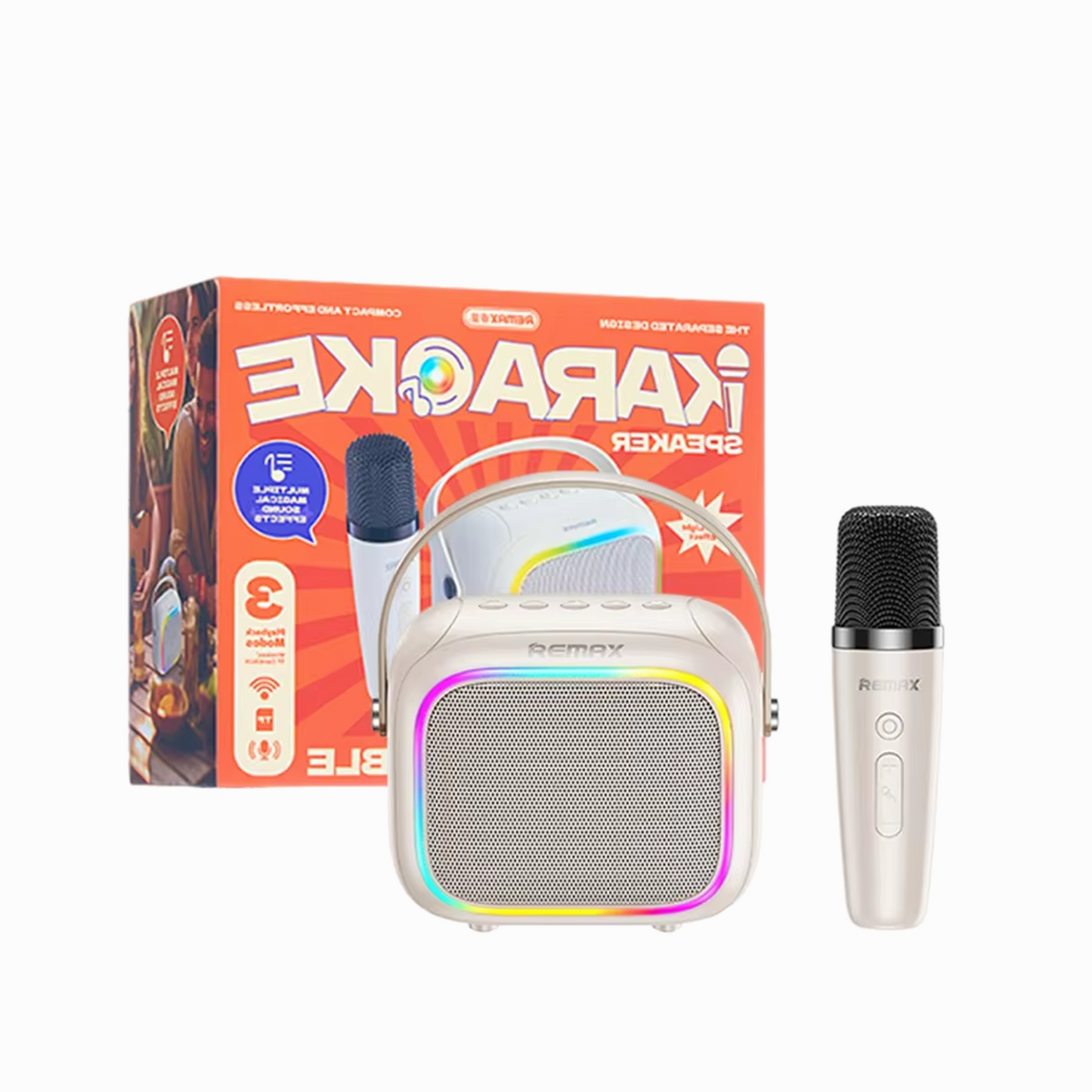 Remax Wireless Portable Karaoke Speaker With Rgb Light RB-H13