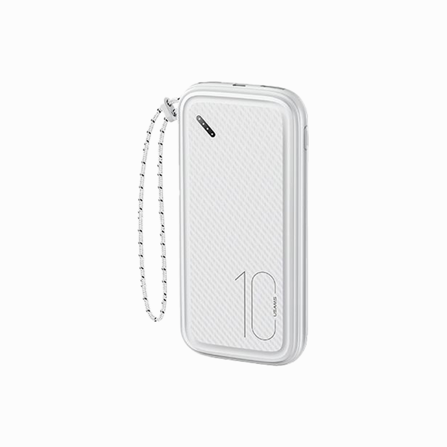 USAMS Power Bank with Lanyard US-CD150 White PB56 10000mah