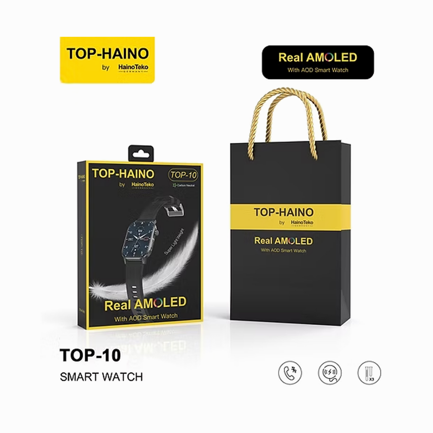 HainoTeko Smartwatch AMOLED TOP10