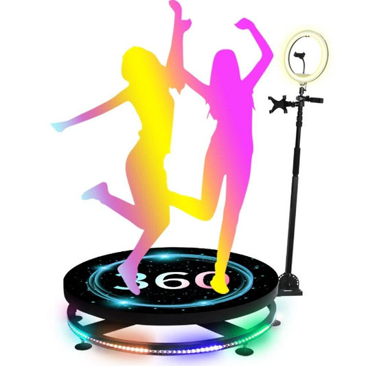 360 Photo Booth Machine Glare Glass Bottom 80cm