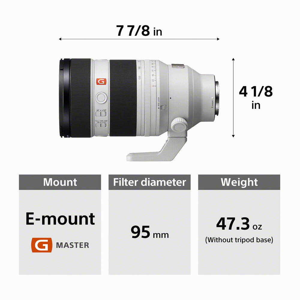 Sony FE 50-150mm f/2 GM Lens (Sony E)