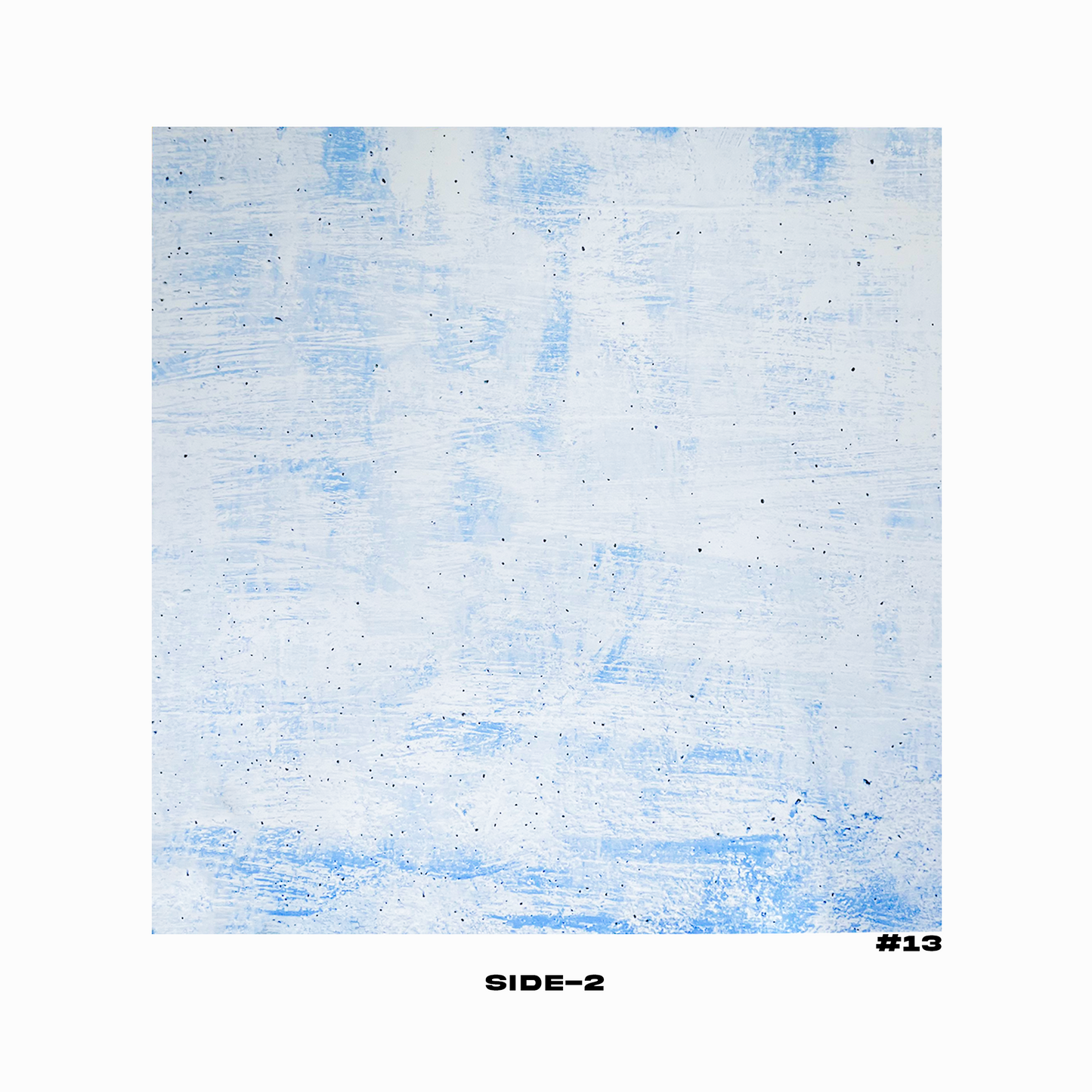 Double-Sided PVC 2 In 1 Photography Background Board, 60 x 60 cm Size Painted Cement/Blue Stone #13