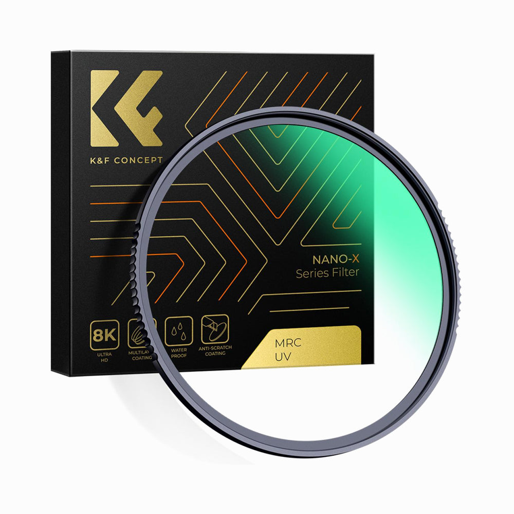 K&F Concept 72mm MCUV Protection Filter with 28 Multi-Layer Coatings HD/Hydrophobic/Scratch Resistant/Ultra-Slim UV Filter for 72mm Camera Lens Nano-Xcel Series-KF01.987