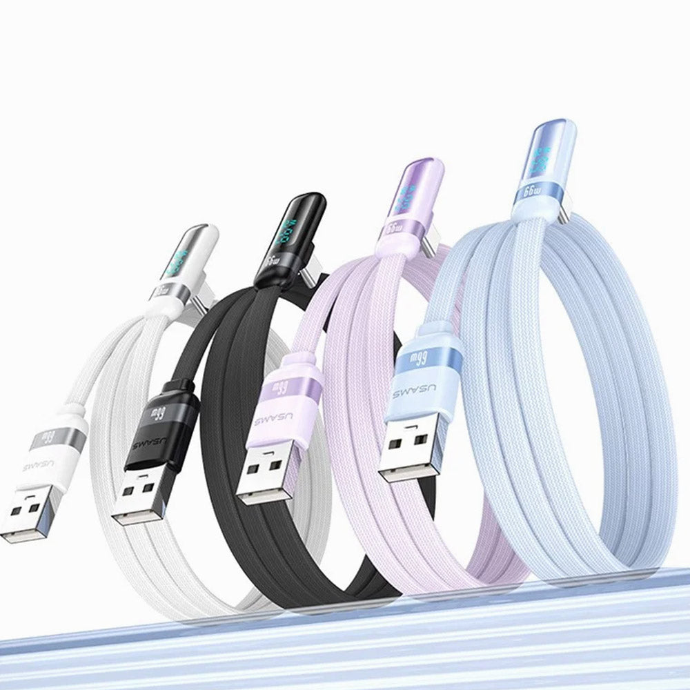 USAMS A-C Right Angle Cable Black 1.2M USSJ651