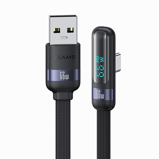 USAMS A-C Right Angle Cable Black 1.2M USSJ651