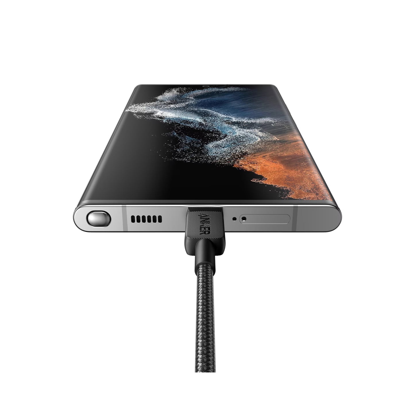 Anker Durable Braided USB-C to USB-C Cable 6ft, 60W – Black (A8753H11)