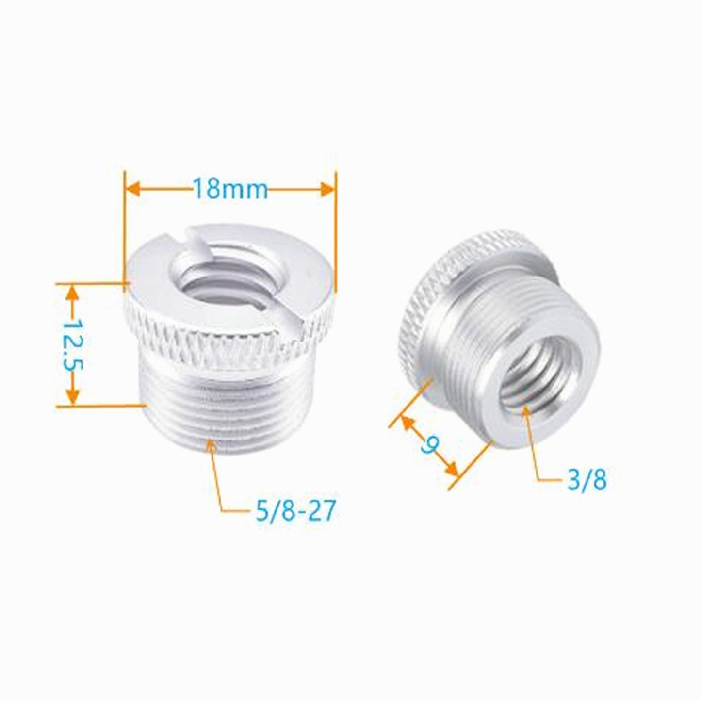 Multifunction Screw Adapters for Microphone Mount  5/8"-27 Female to 5/8"-27 Male Thread Rod CS052