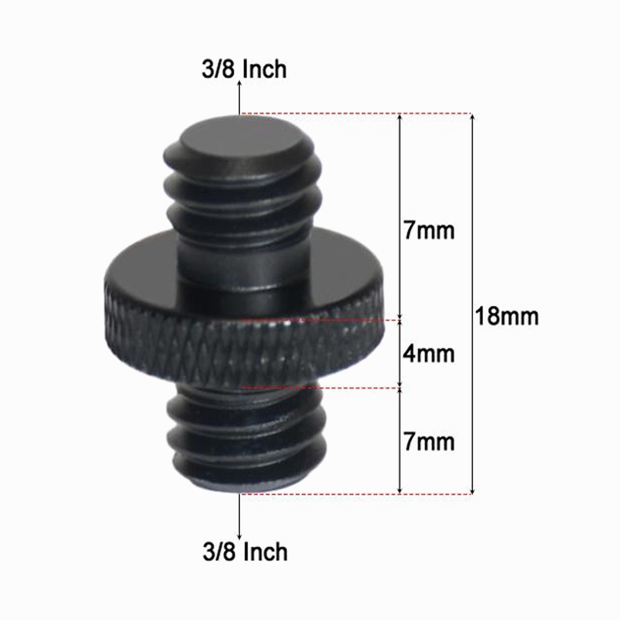 Male 3/8-3/8 Tripod Inch Adapter Screw Aluminium CS084