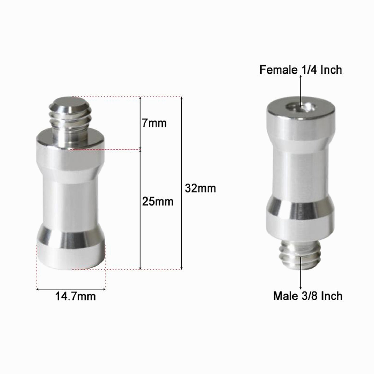 Tripod Thread Adapter 3/8 '' To 1/4 '' CS093