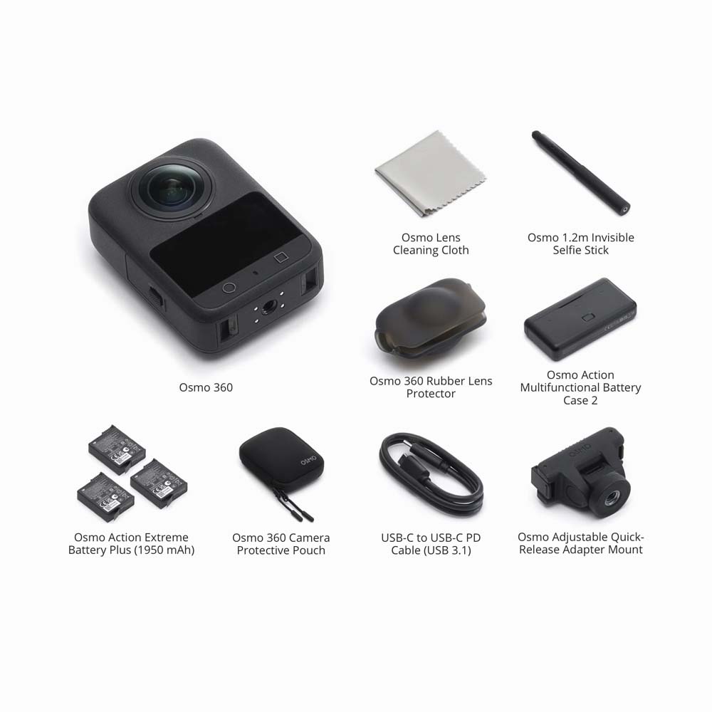 DJI Osmo 360 Action Camera - Adventure Combo