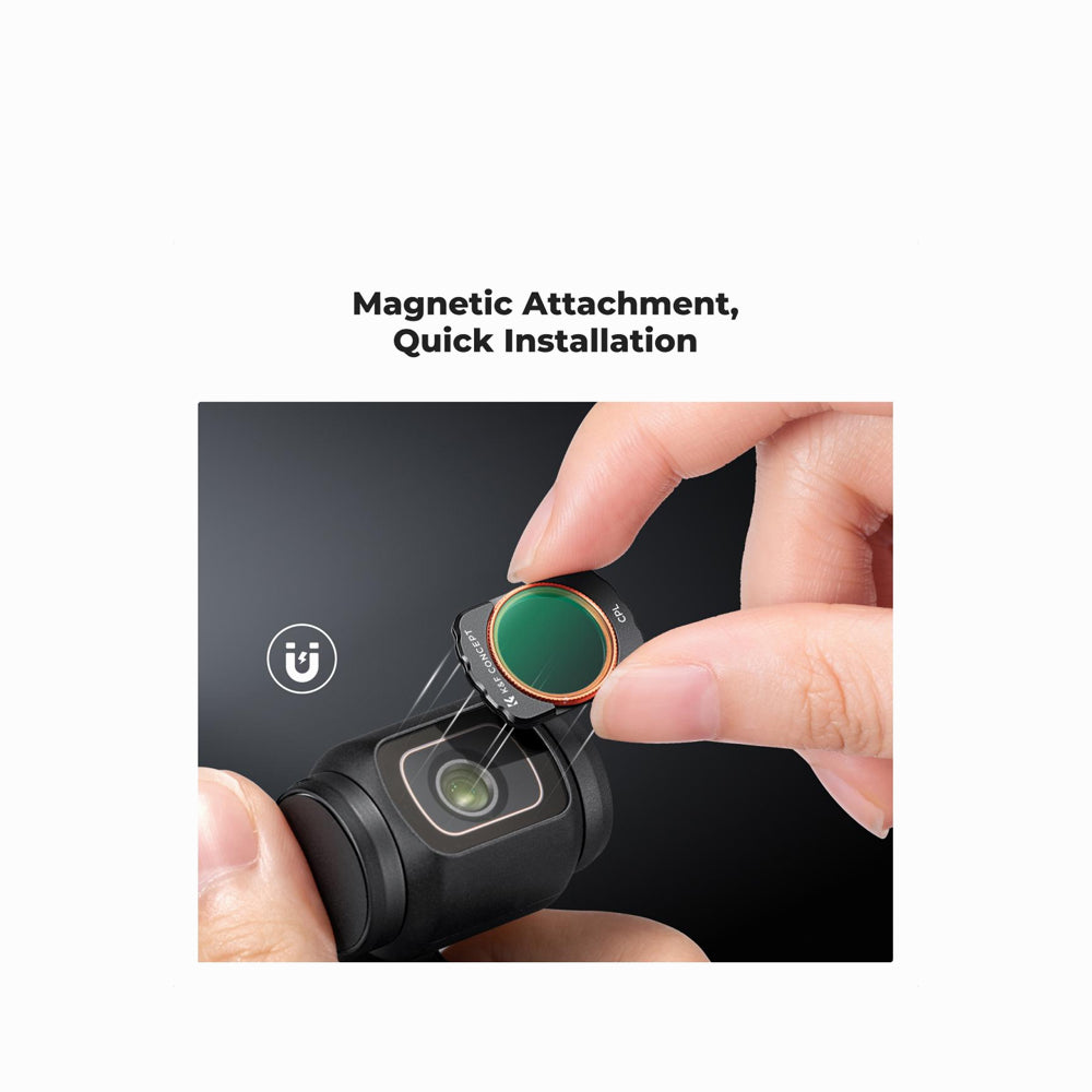 K&F Concept Dji Osmo Pocket 3/4 16-in Rush Filter Kit (SKU-.2277)