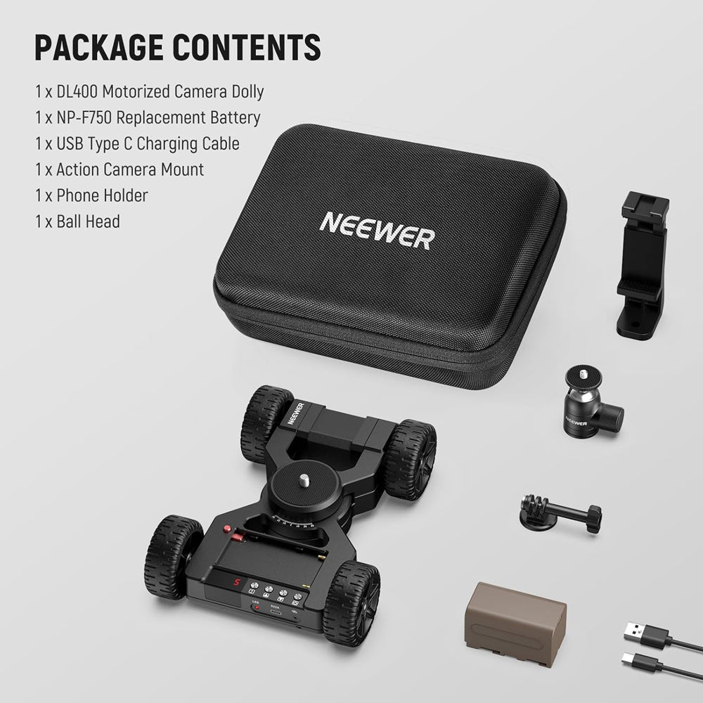 Neewer DL400 Motorized Camera Slider Dolly with App Control