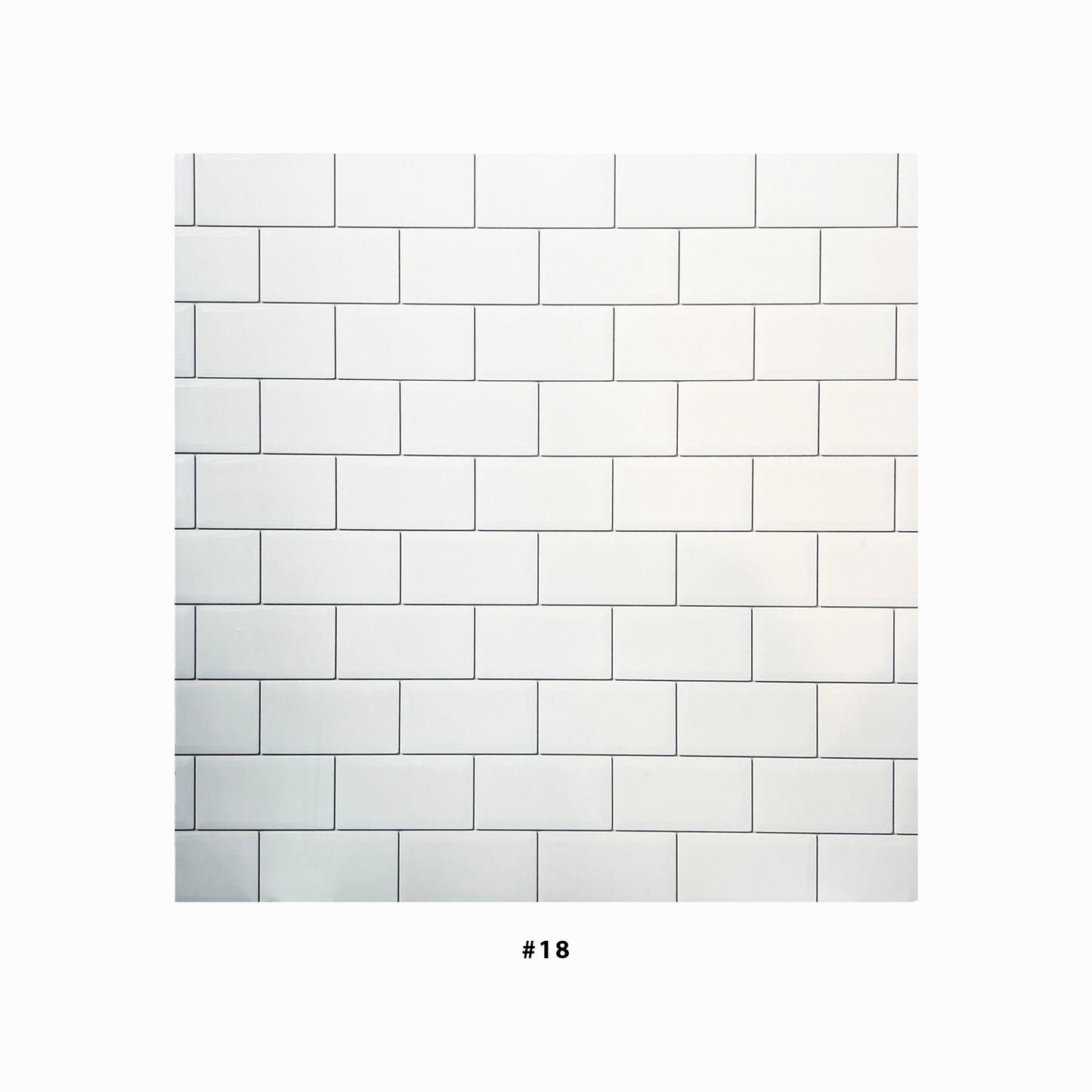 Double-Sided PVC 2 In 1 Photography Background Board, 60 x 60 cm Size #11 White/Black Brick