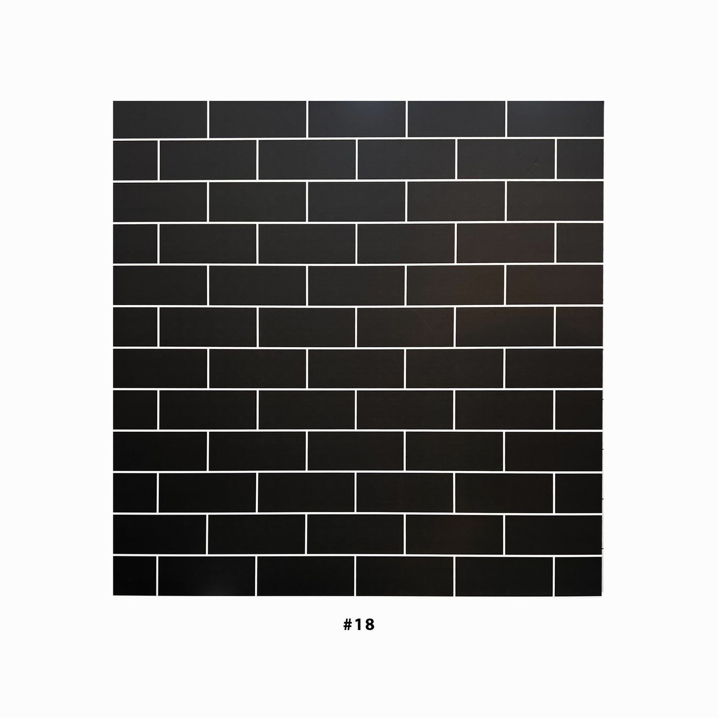 Double-Sided PVC 2 In 1 Photography Background Board, 60 x 60 cm Size #11 White/Black Brick