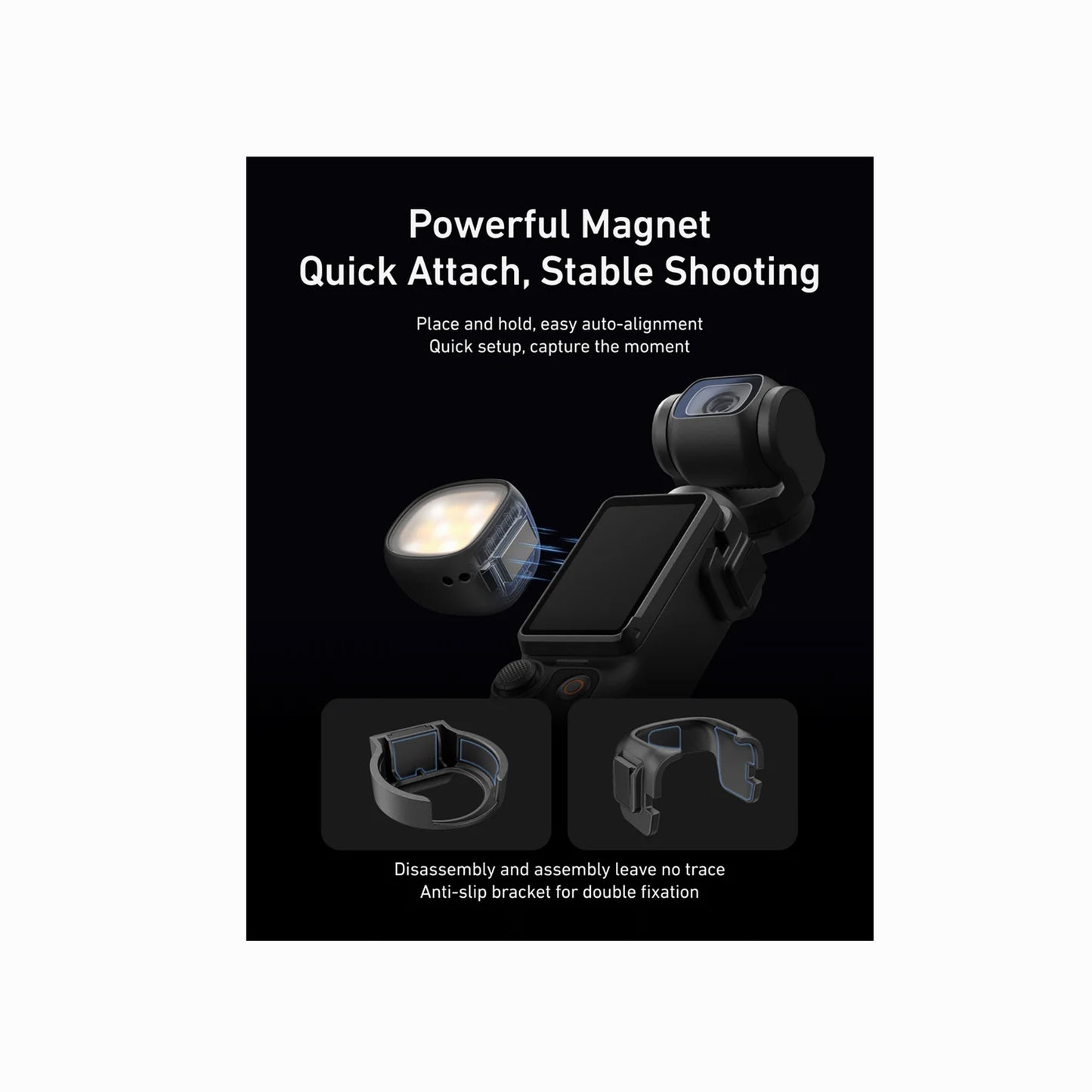 Telesin Dual Mini Fill Light Set for DJI Osmo Pocket 4/4P