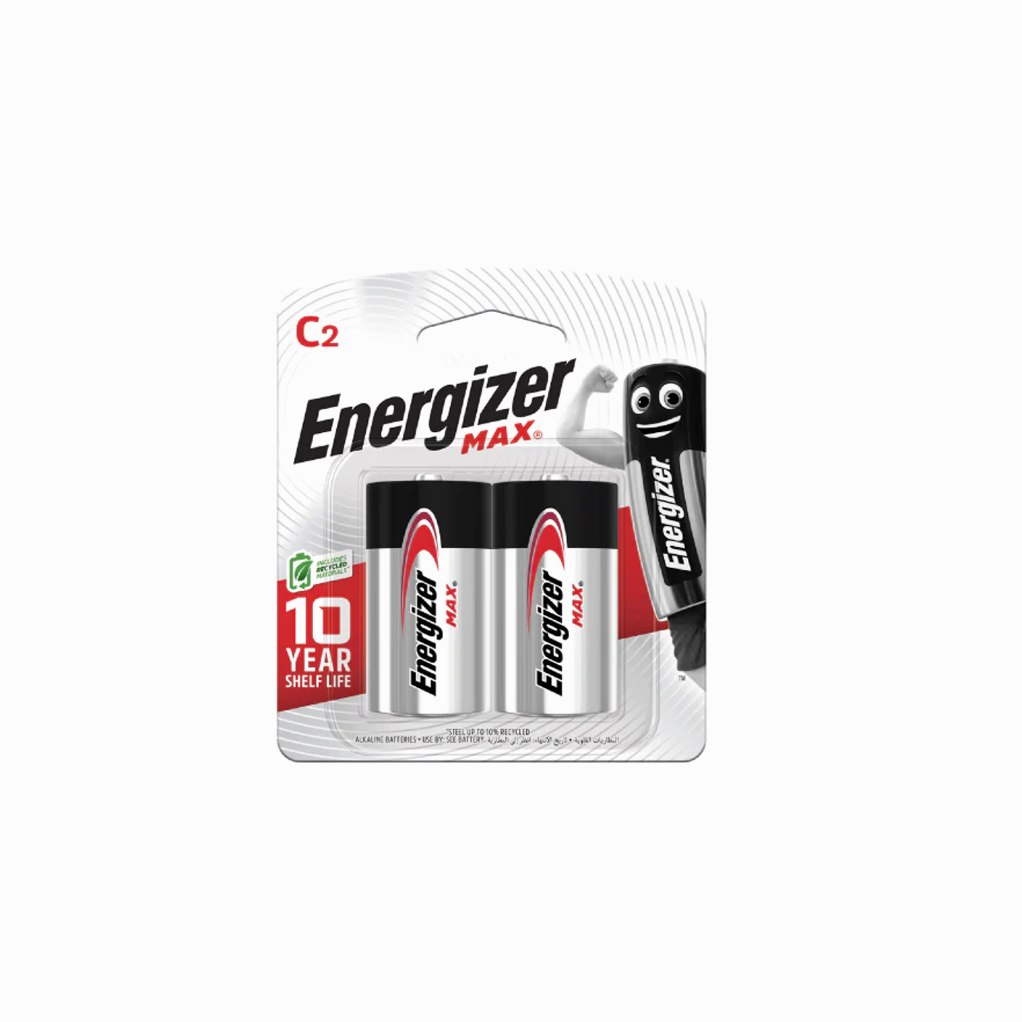 Energizer Max C2 Battery, 2pcs