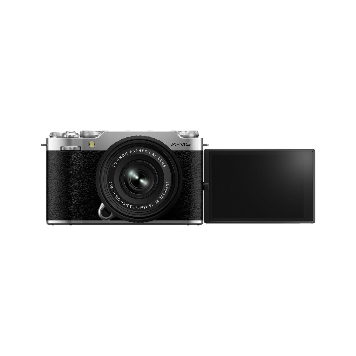 FUJIFILM X-M5 Mirrorless Camera with XC 15-45mm f/3.5-5.6 Lens (Silver)