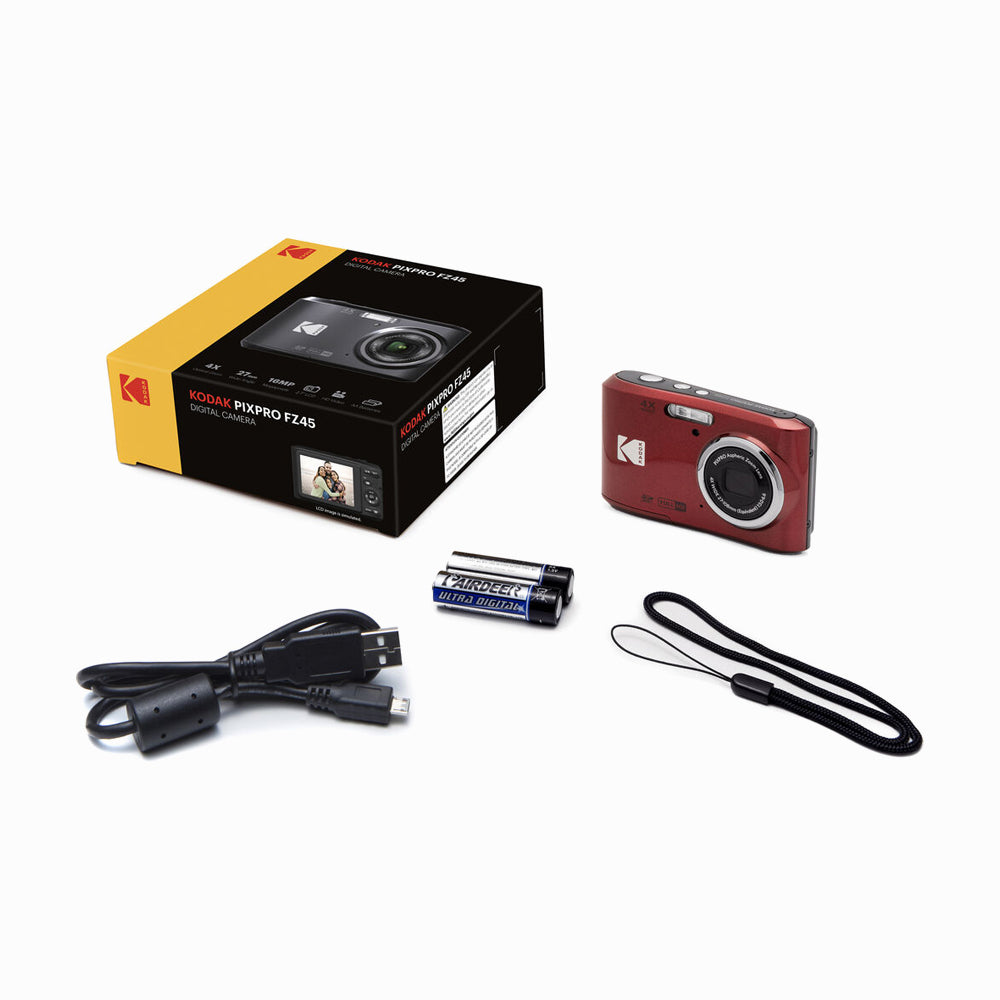 Kodak Pixpro FZ45 Digital Camera (Red)