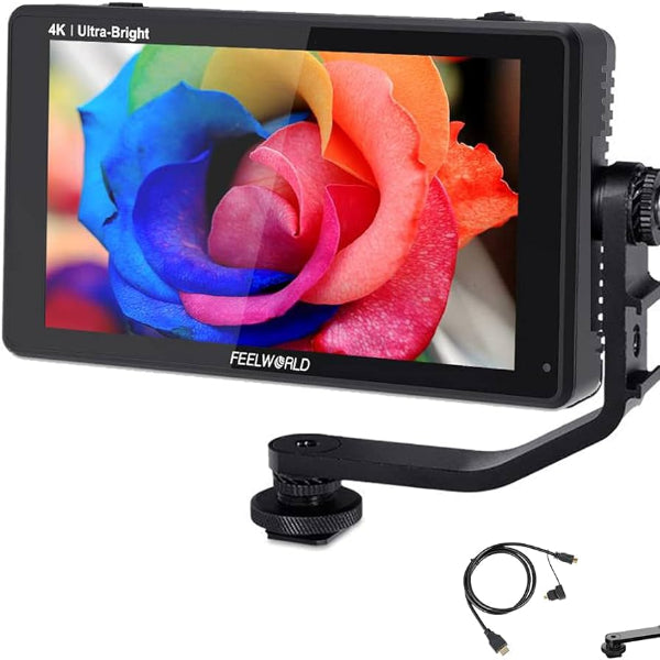 FEELWORLD LUT6 6 Inch 2600nits HDR/3D LUT Touch Screen DSLR Camera Field Monitor