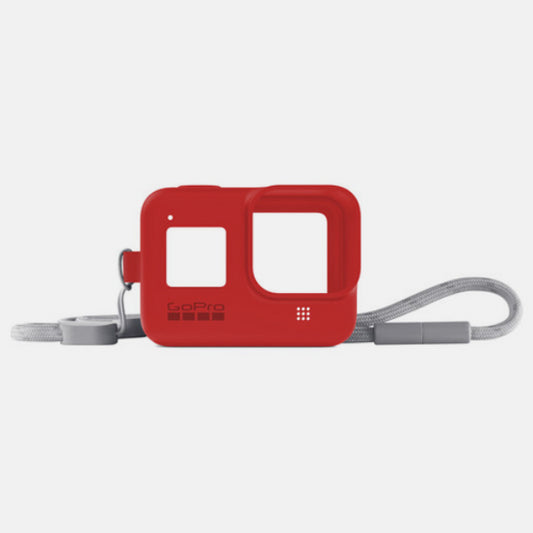 GoPro Silicone Sleeve and Adjustable Lanyard Kit for GoPro HERO8 (Firecracker Red)