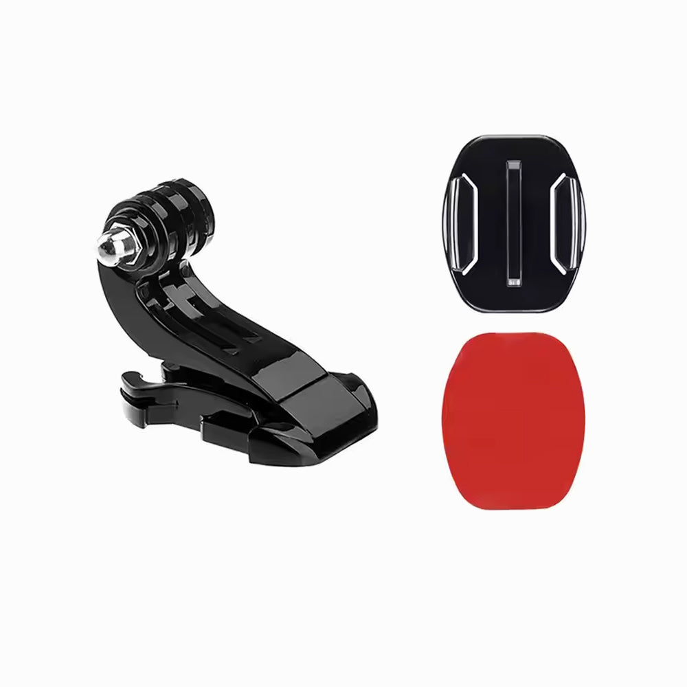 HELMET FRONT MOUNT J-HOOK+BUCKLE FLAT +STICKER for Gopro