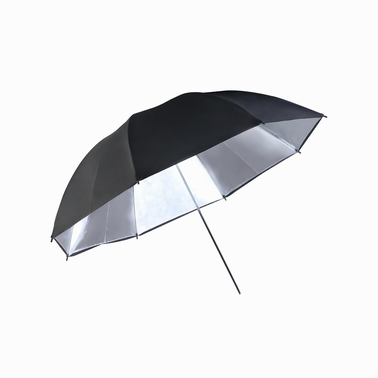 Jinbei reflective white/black umbrella.