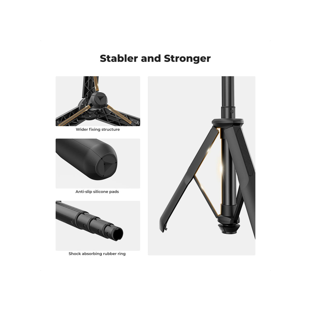 K&F Concept MS11 60cm 3-in-1 Selfie Stick & Desktop Tripod with Bluetooth Remote-KF09.135