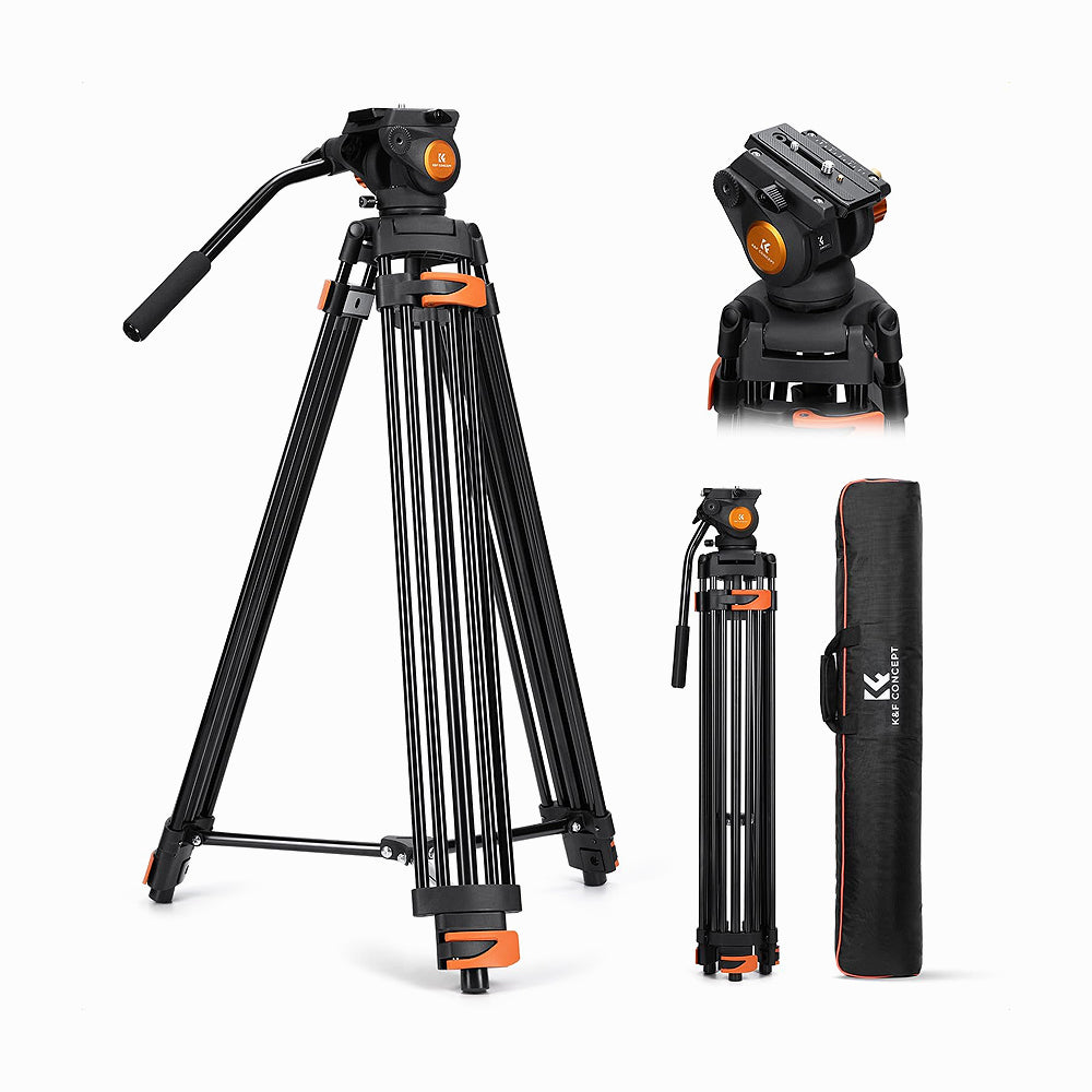 K&F CONCEPT VA3+BV70 Video Tripod -KF09.167
