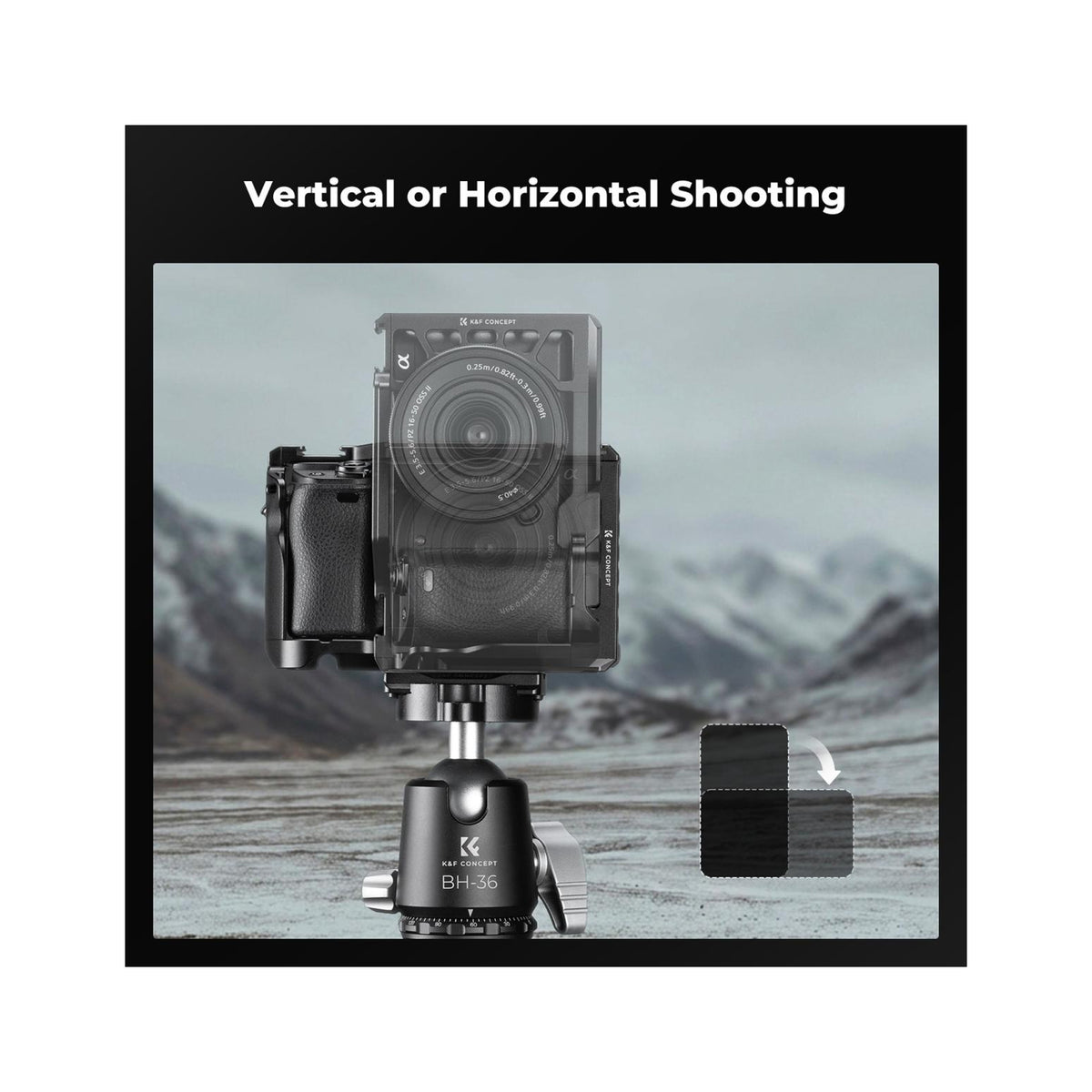 K&F Concept Full Camera Cage for Sony Alpha A6500/A6400/A6300/A6000 – KF31.245