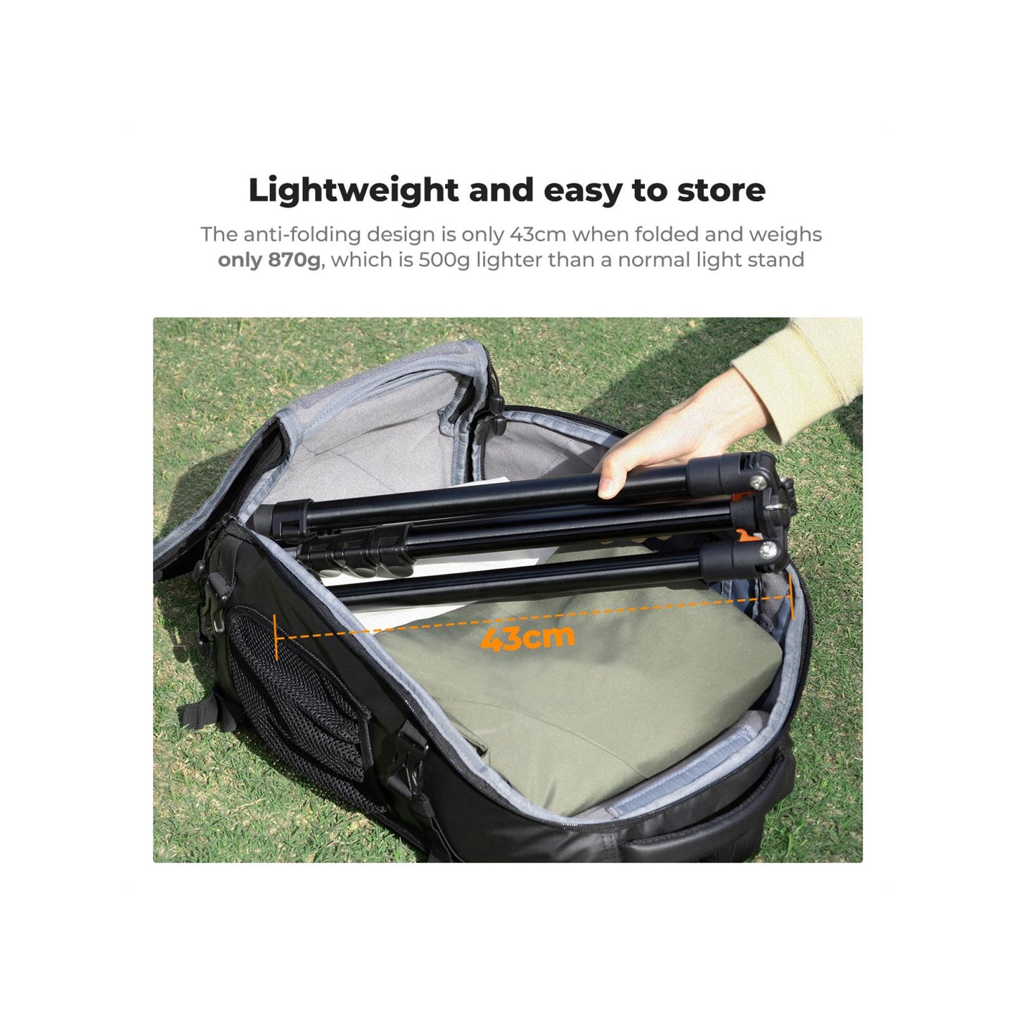 K&F Concept 200cm Extendable Photography Light Stands – 2-Pack (KF34.038S1)