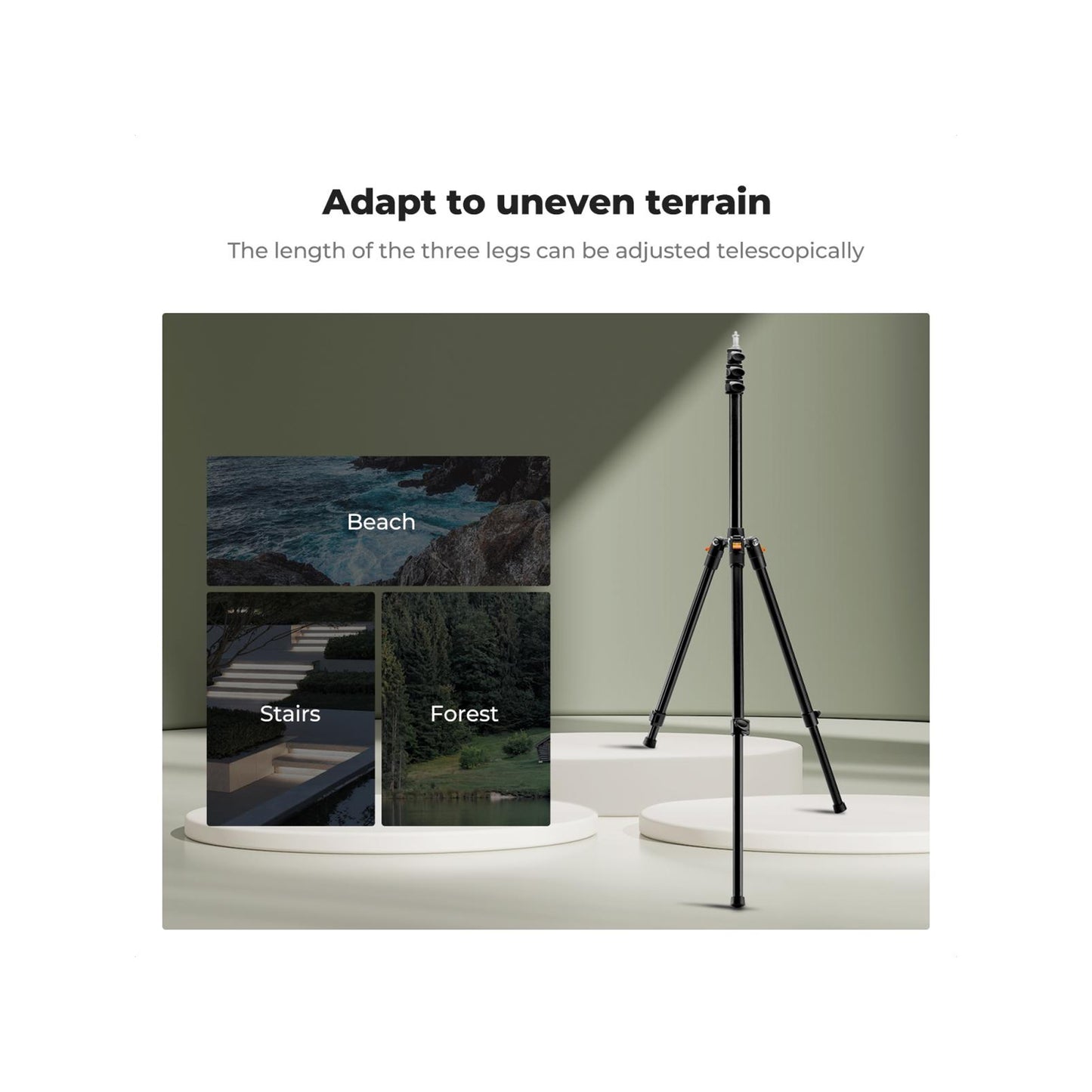 K&F Concept 200cm Extendable Photography Light Stands – 2-Pack (KF34.038S1)