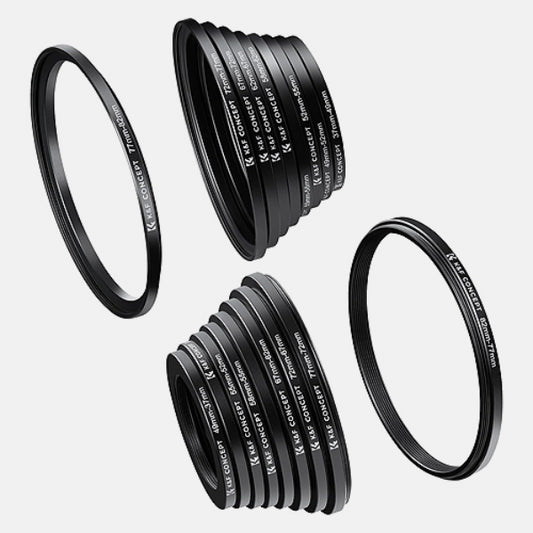 K&F Concept 18 Pieces Filter Ring Adapter Set (SKU.0629)
