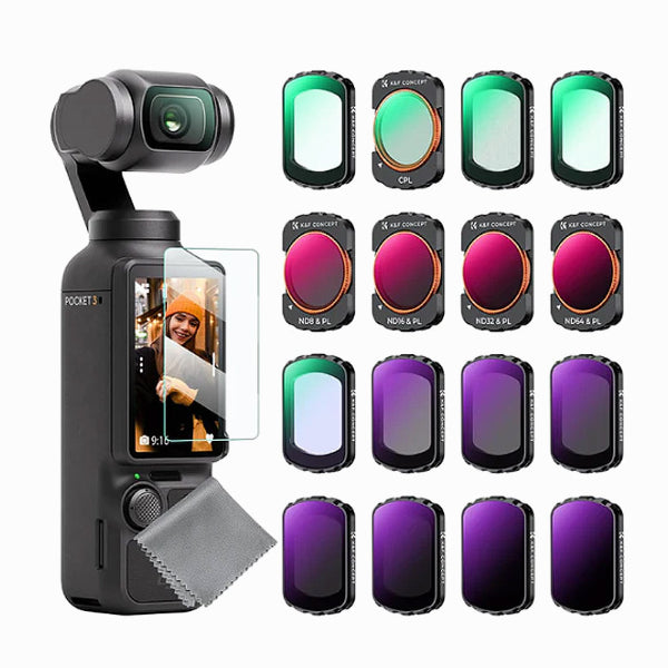 K&F Concept Dji Osmo Pocket 3 16-in Rush Filter Kit (SKU-.2277)