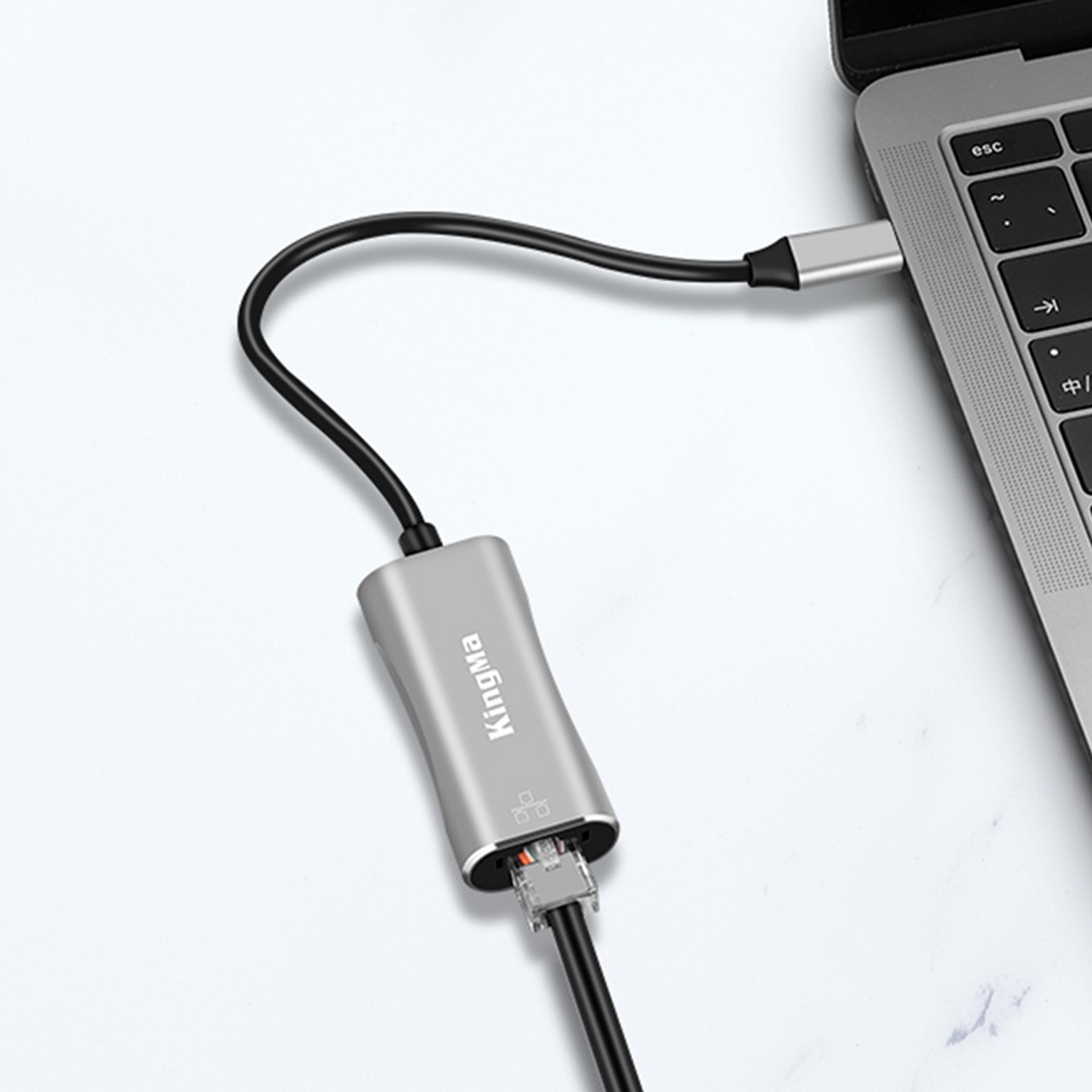 KINGMA Ethernet Adapter RJ45 to USB-C - LAN Network Adapter
