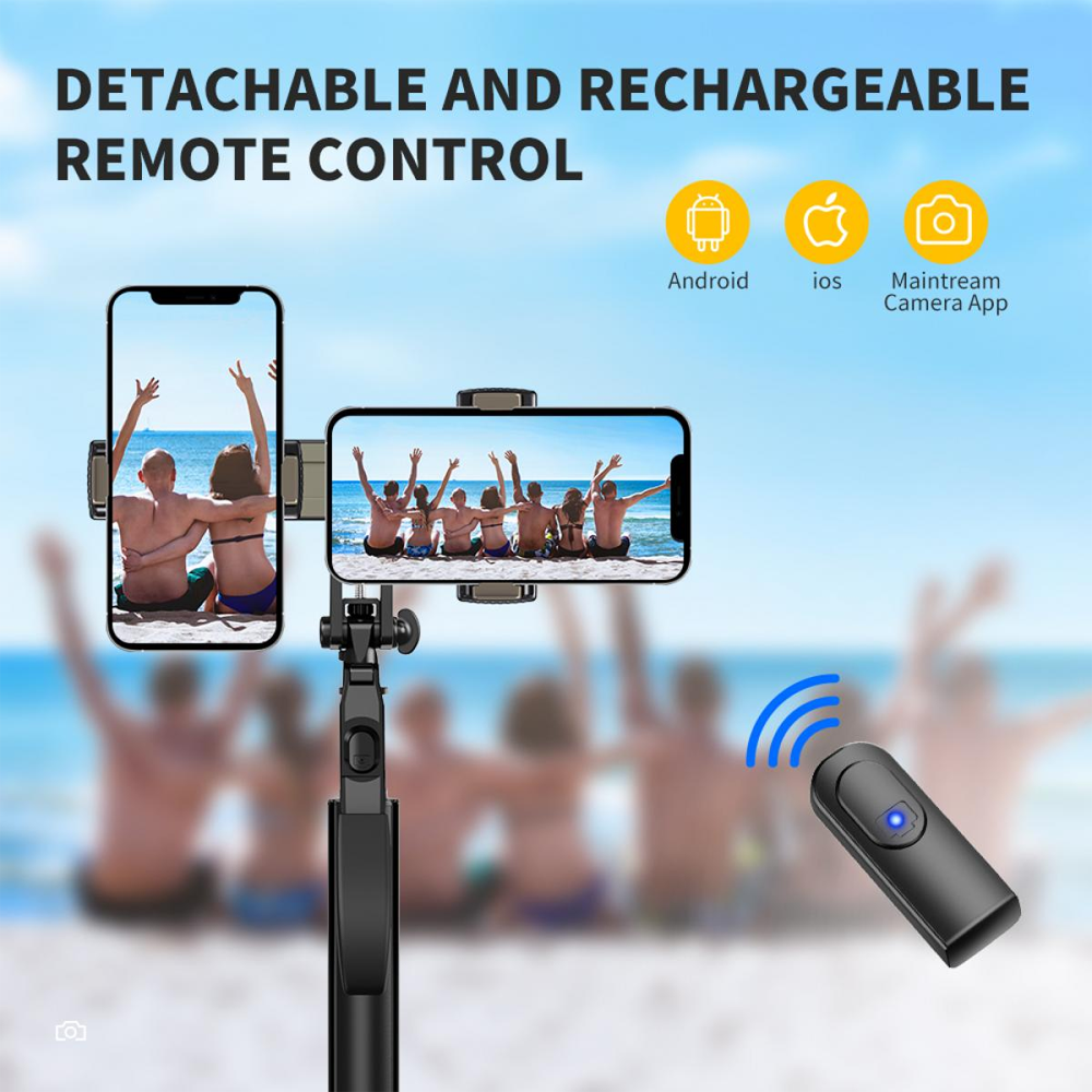K&F Concept-KF34.031 A200 1.1M Selfie Live Broadcast Mobile Stand with Remote Control