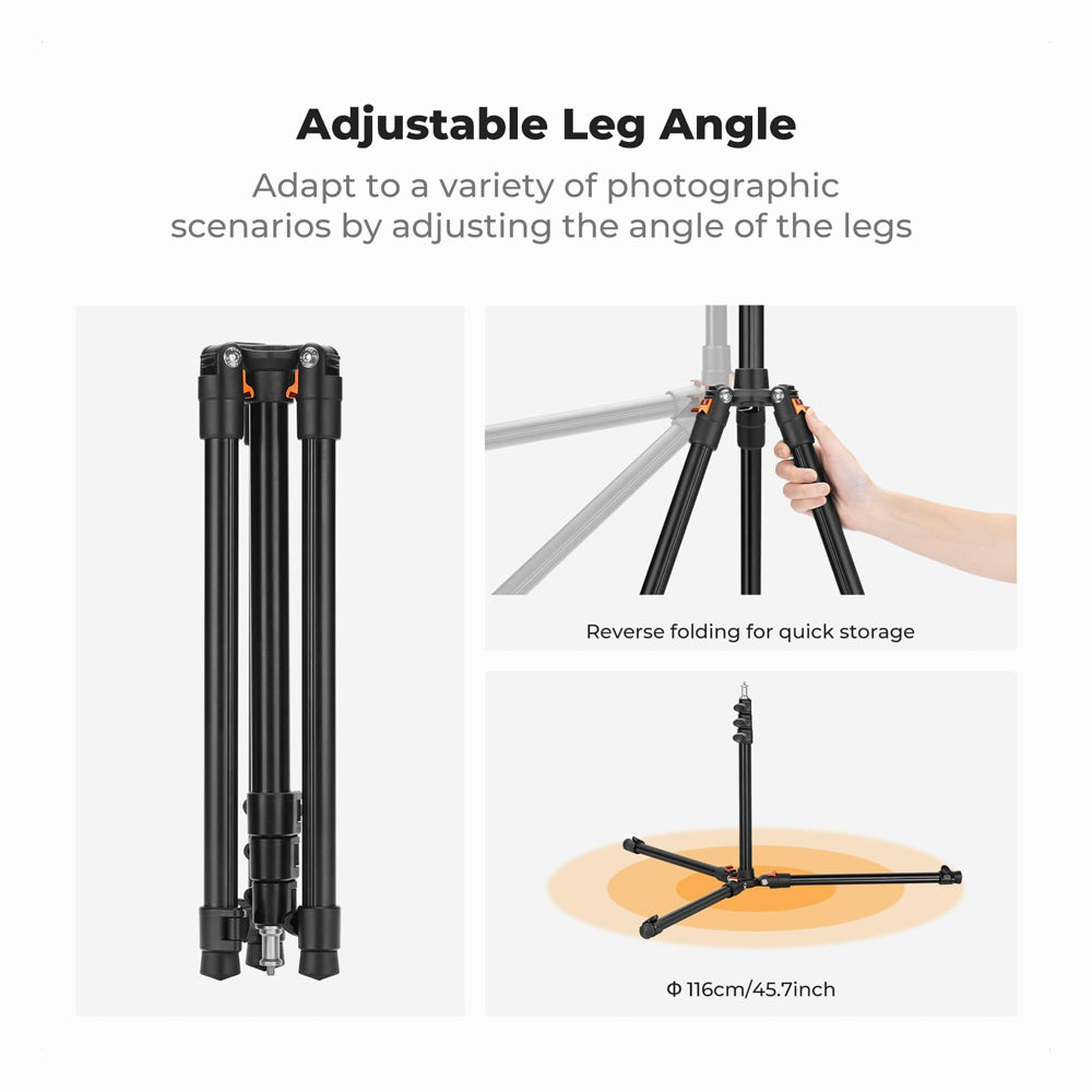 K&F Concept 2.6m Aluminum Folding Light Stand –(KF34.050)