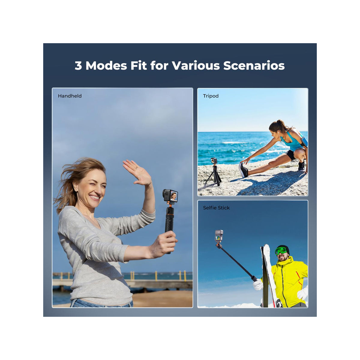 K&F Concept 65cm Magnetic Quick-Release Tripod for DJI Osmo Nano & Action 6 – KF09.181