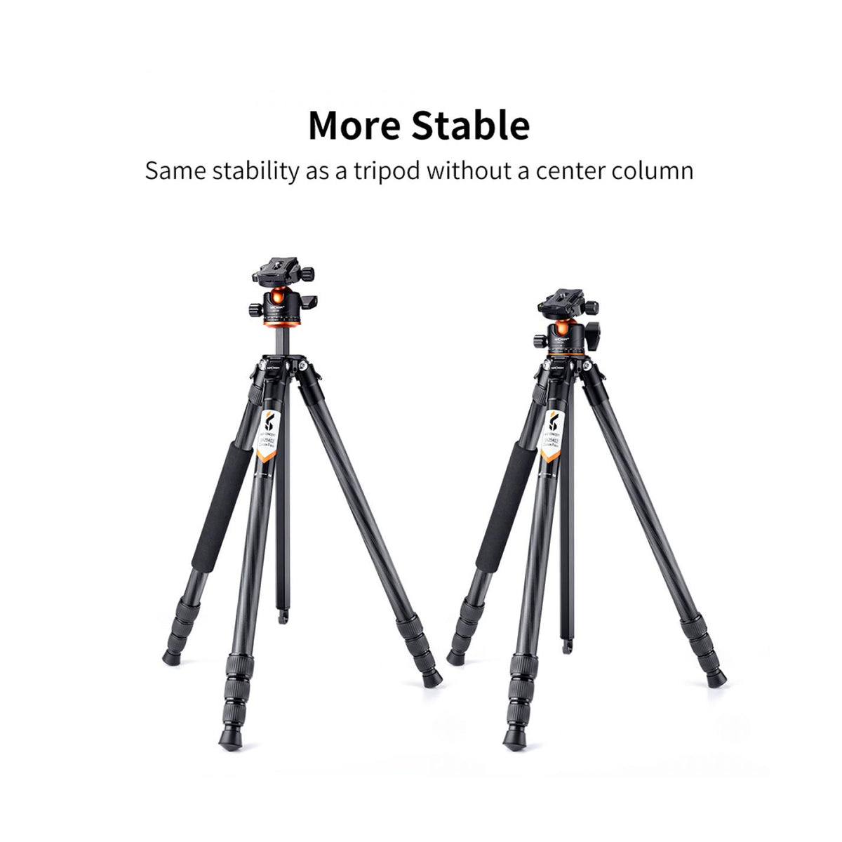 K&F Concept 70″ Carbon Fiber Travel Tripod with BH-36L Ball Head-KF09.098V1