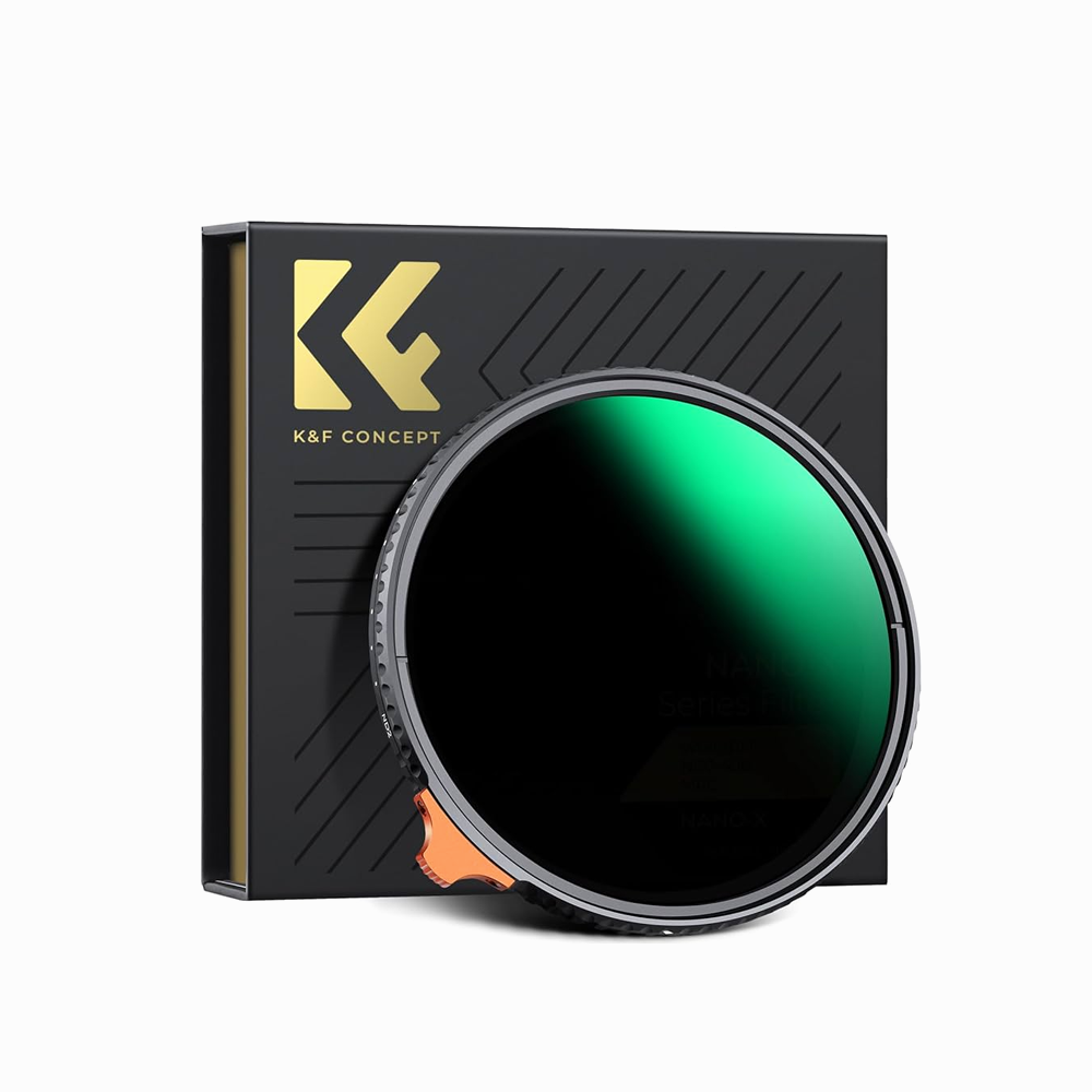 K&F Concept 95mm Variable ND Filter ND2-ND400 (1-9 Stop) Lens Filter Waterproof Scratch Resistant Nano-Xcel Series