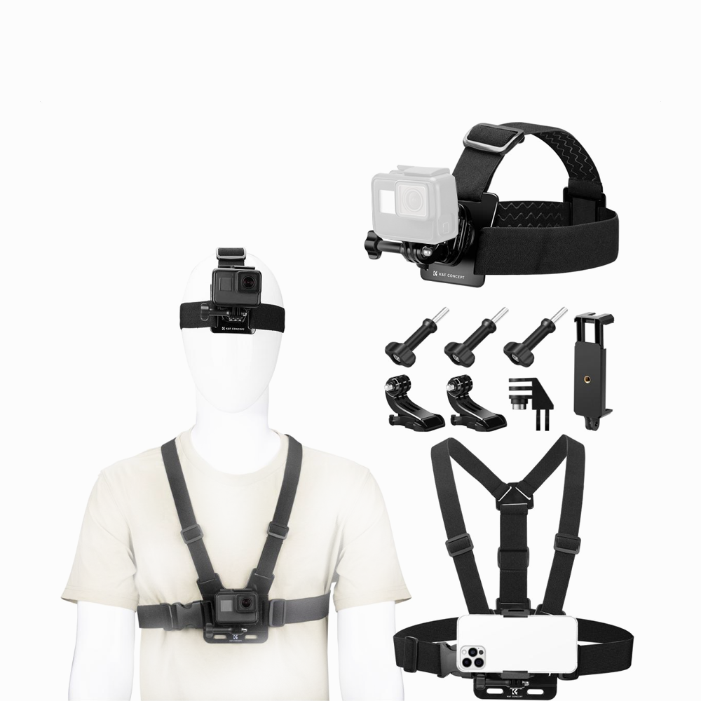 K&F Concept Head Strap & Chest Mount Set SKU.2290
