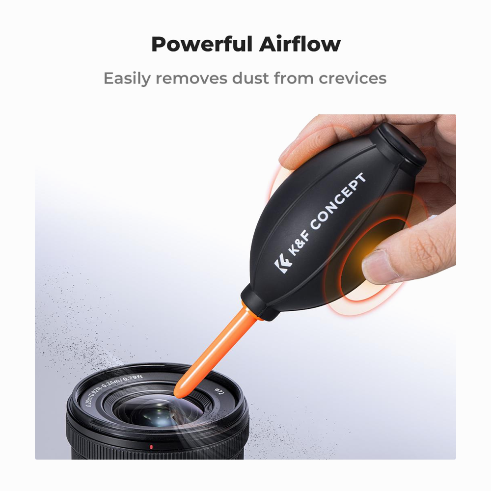 K&F Concept KF08.045 Lens Air Blower, Rubber Bulb Air Pump Dust Blower Cleaner, with Long Nozzle