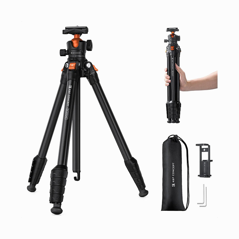 K&F Concept KF09.161 Lightweight Compact Camera Tripod O235A1+BH-40