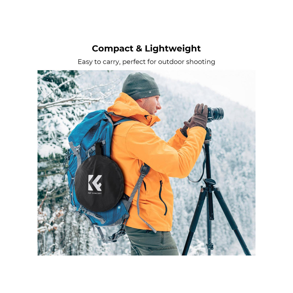K&F Concept 43" (110cm) 5-in-1 Collapsible Photography Reflector with Grips – KF18.0006
